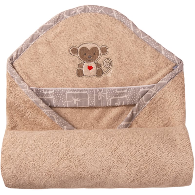 Babymatex Bamboo prosop de baie cu glugă Beige 100x100 cm