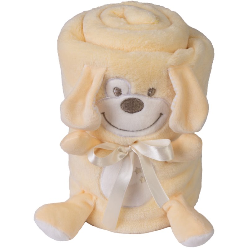 Babymatex Willy Dog pătură mini cu animal de pluș 85x100 cm