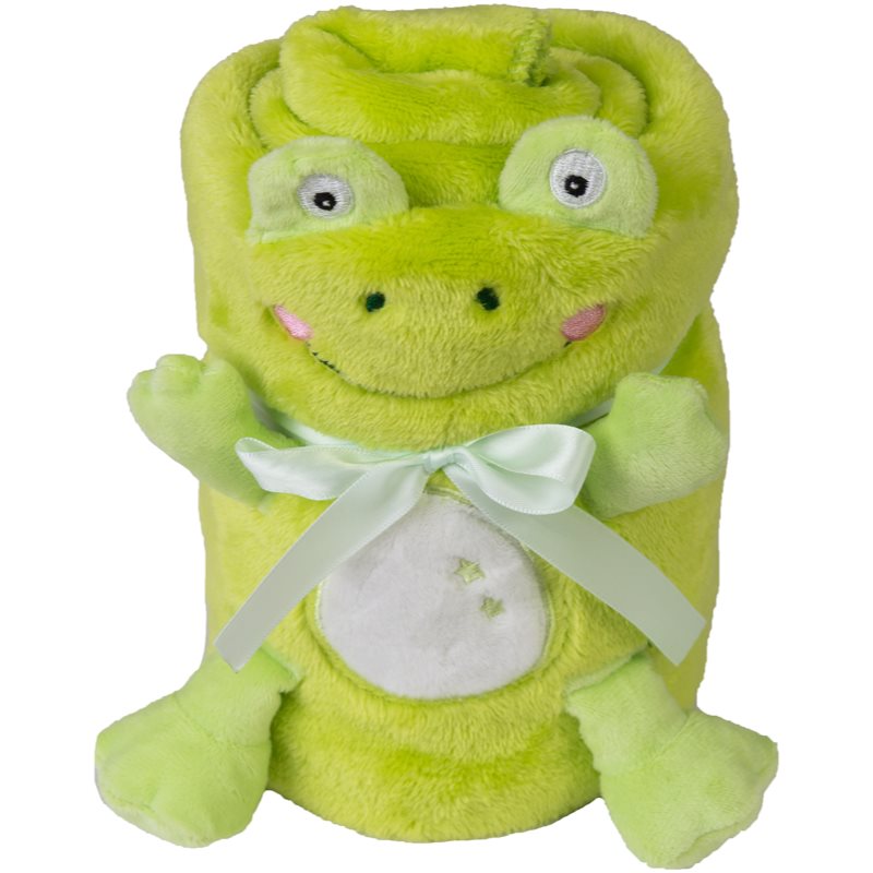 Babymatex Willy Frog pătură mini cu animal de pluș