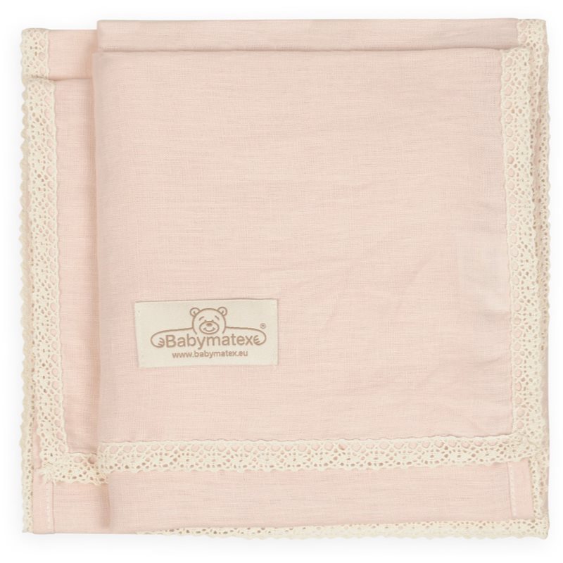 Babymatex Linen Pled Pentru Copii Pink 75x100 Cm