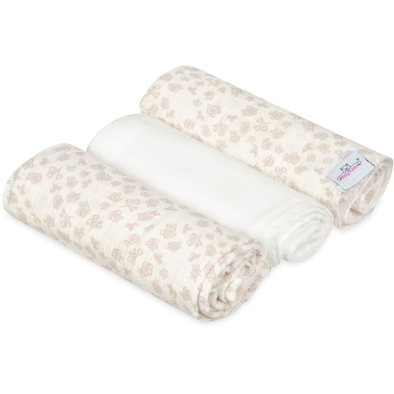 Babymatex Muslin Design scutec Flowers 3 buc