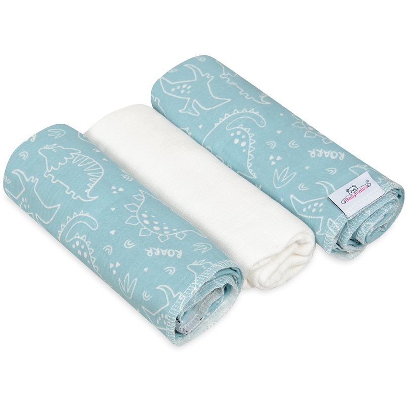 Babymatex Muslin Design scutec Animals 3 buc