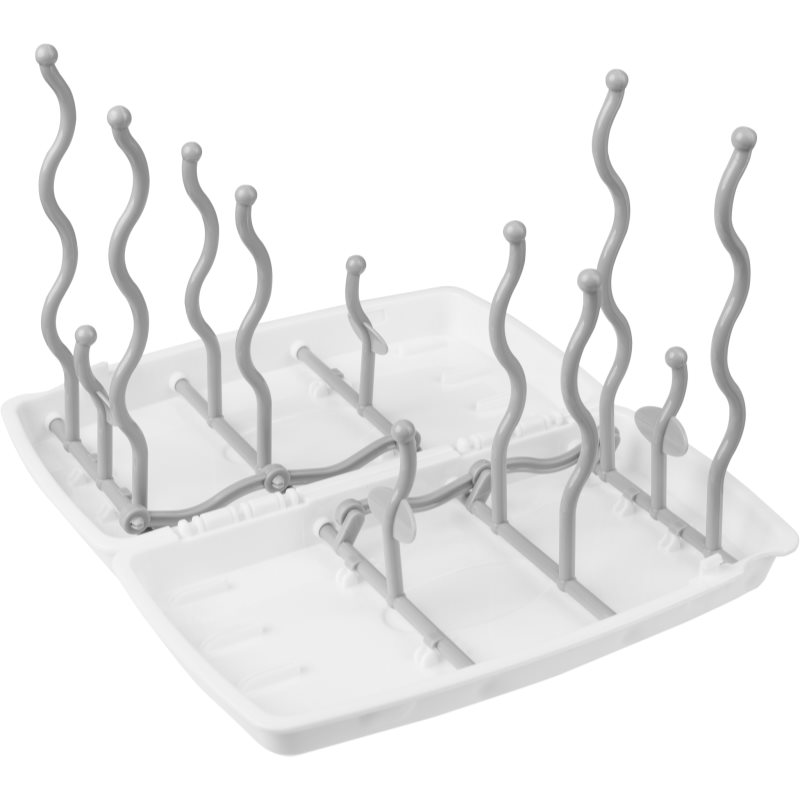 BabyOno Bottle Drying Rack scurgător pentru sticle I. Grey 1 buc