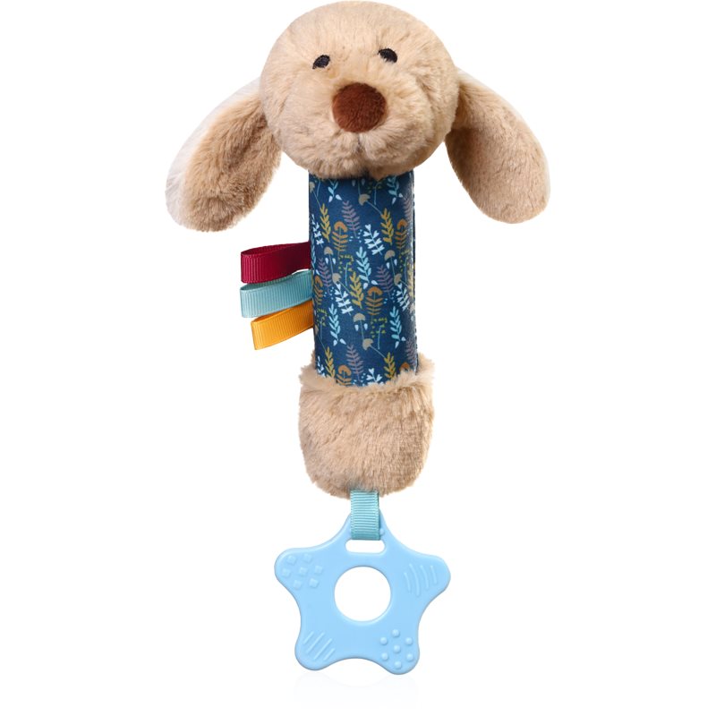 BabyOno Squeaky Toy 0m+ jucărie fluierătoare moale Willy the Dog 1 buc