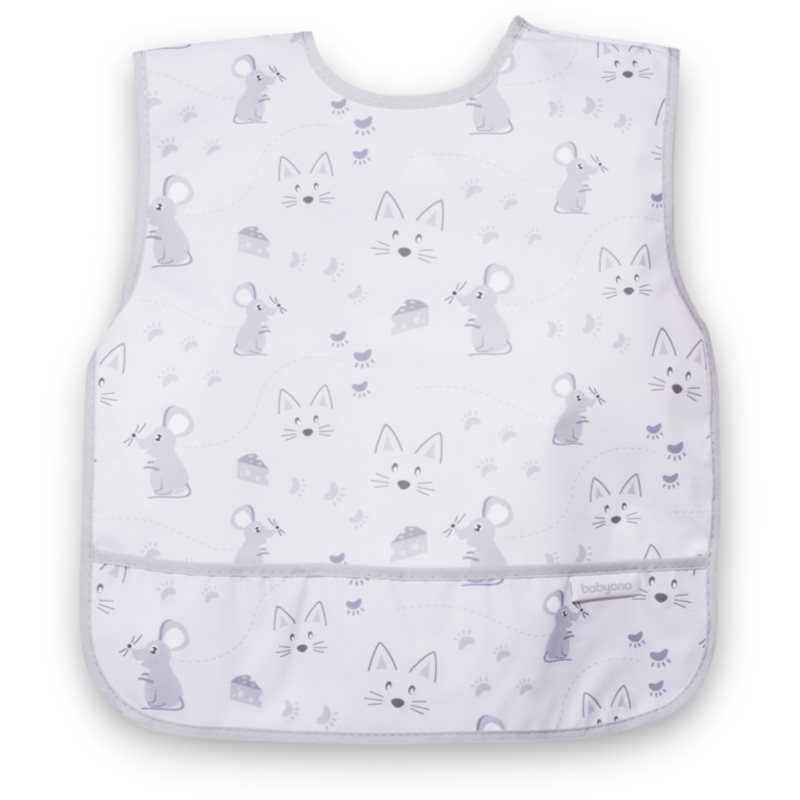 BabyOno Mouse 6m+ bavețică 34 x 33cm 1 buc BabyOno Mouse 6m+ bavețică 34 x 33cm 1 buc