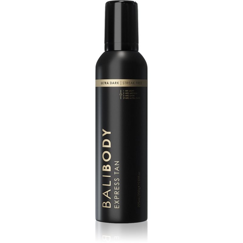 Bali Body 1 Hour Express Ultra Dark spuma autobronzanta culoare Ultra Dark 225 ml