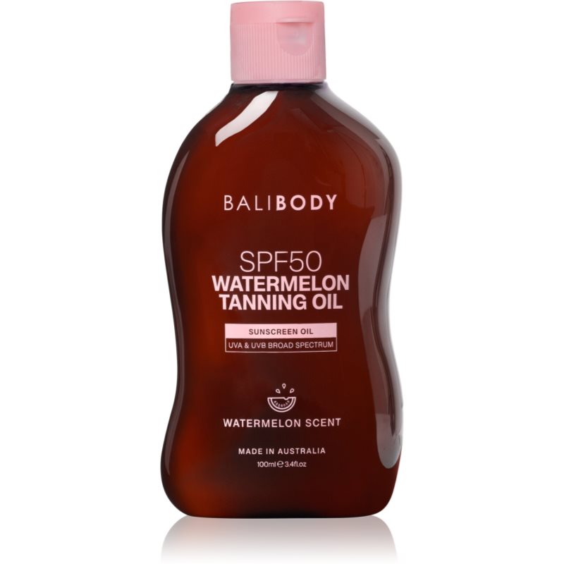 Bali Body Watermelon Tanning Oil ulei pentru plaja SPF 50 100 ml