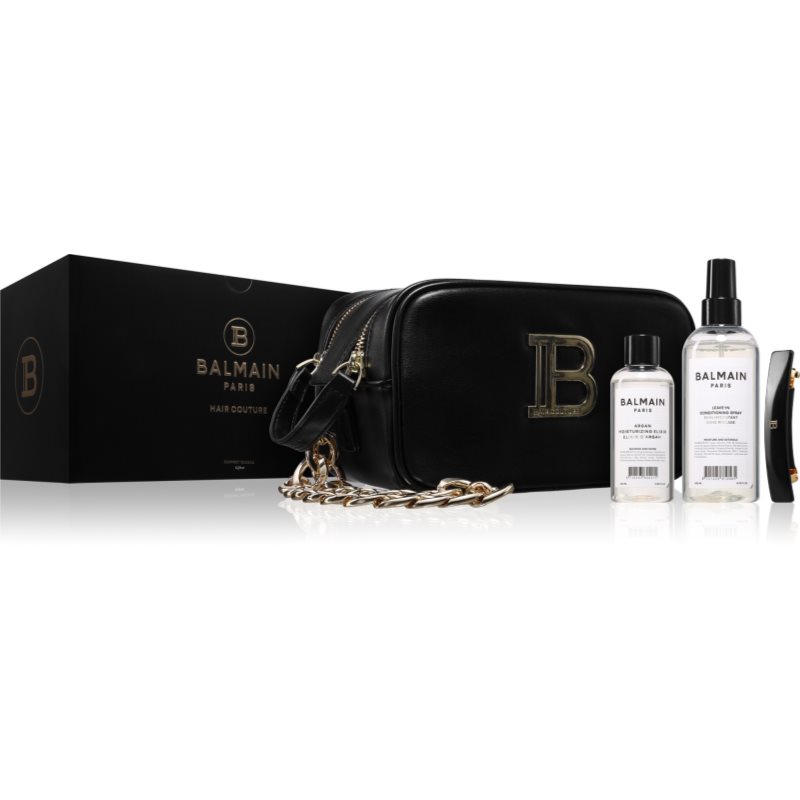 Balmain Hair Couture Toiletry Bag Black Gold set cadou pentru femei