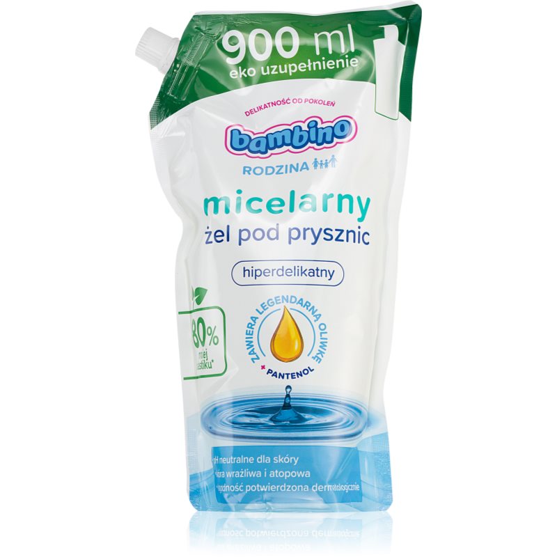 Bambino Family Refill Micellar gel de duș micelar rezervă