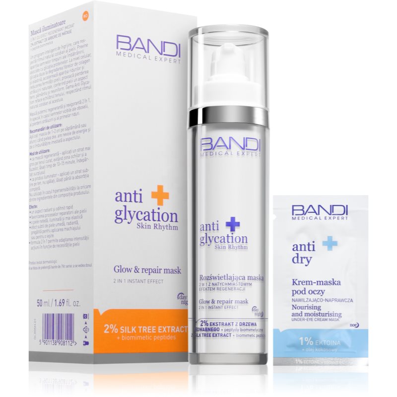 BANDI Cosmetics Anti Glycation masca pentru regenerare 2 in 1 50 ml
