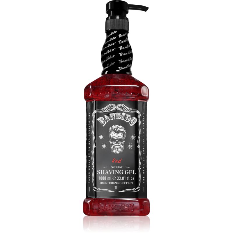 BANDIDO Shaving Gel gel pentru bărbierit culoare Red 1000 ml