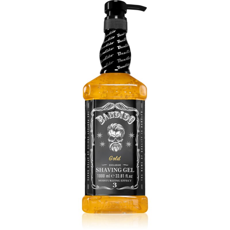 BANDIDO Shaving Gel gel pentru bărbierit culoare Gold Exclusive 1000 ml