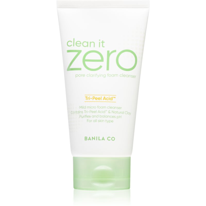 Banila Co. clean it zero pore clarifying spuma demachianta cu o textura cremoasa hidrateaza pielea si inchide porii 150 ml