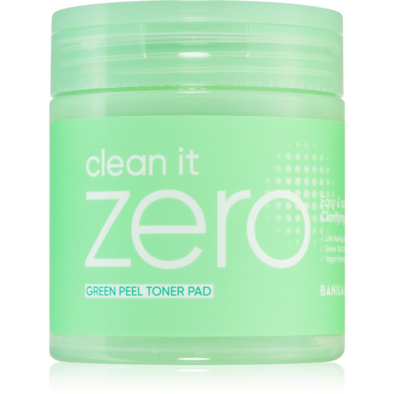 Banila Co. clean it zero Green Peel Toner Pad discuri pentru indepartarea impuritatilor pentru ten gras si problematic 70 buc