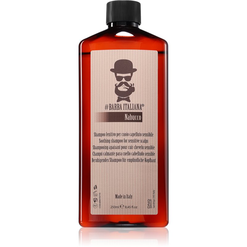 Barba Italiana Nabucco șampon calmant pentru păr uscat și scalp sensibil 250 ml