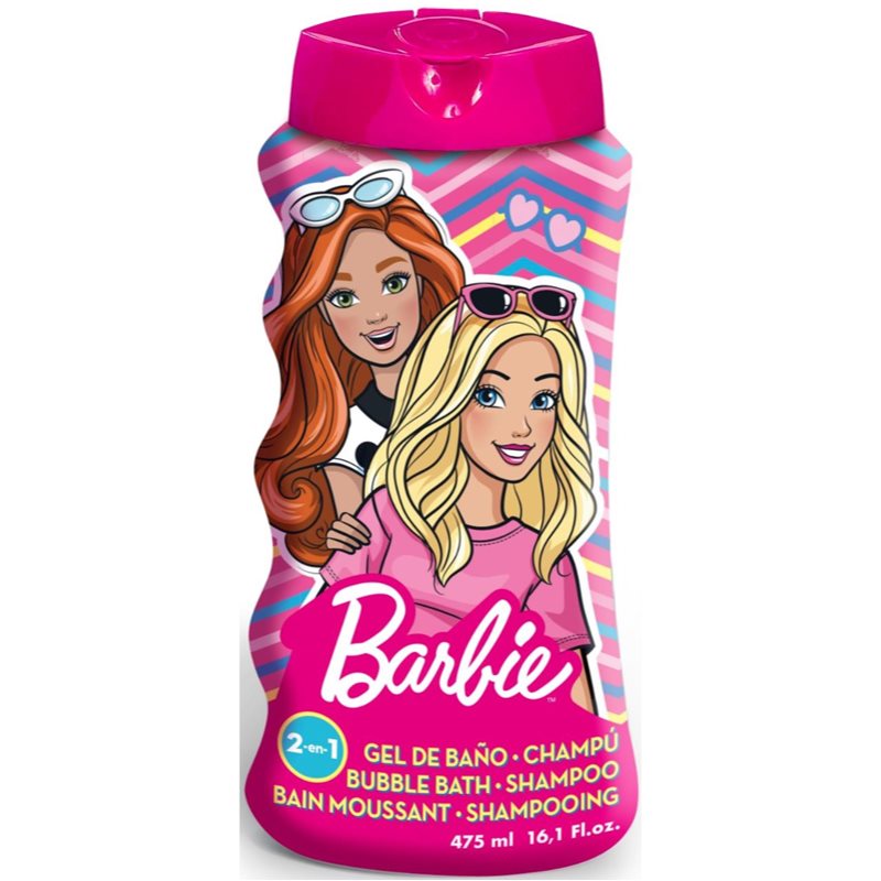 Barbie Bubble Bath & Shampoo 2 in 1 gel de dus si baie 2 in 1 475 ml