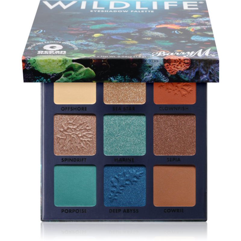 Barry M Wildlife Ocean paletă cu farduri de ochi 10,8 g