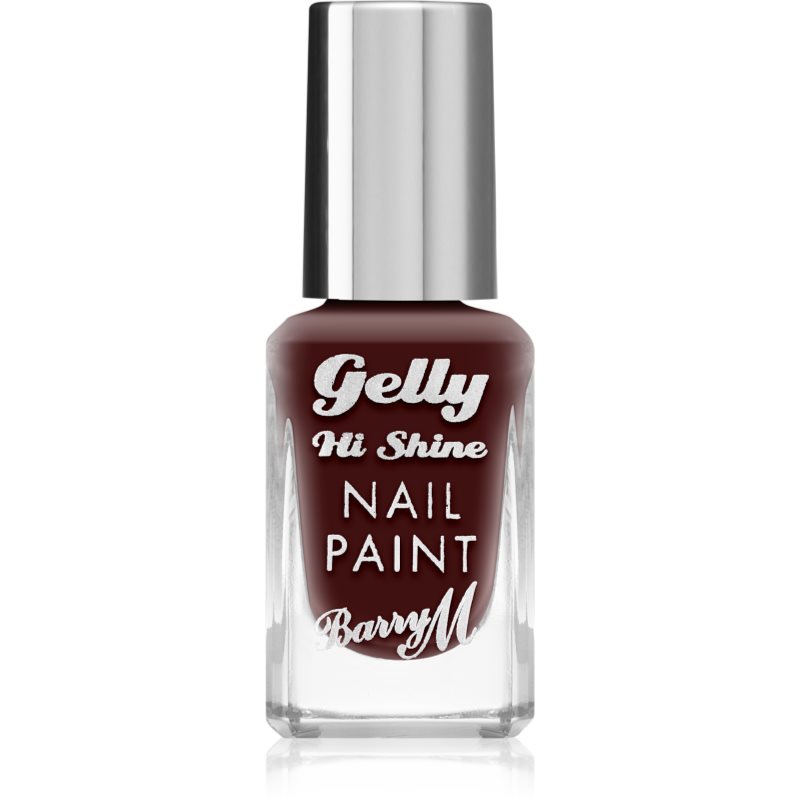 Barry M Gelly Hi Shine lac de unghii culoare Black Cherry 10 ml