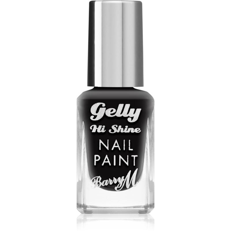 Barry M Gelly Hi Shine lac de unghii culoare Black forest 10 ml