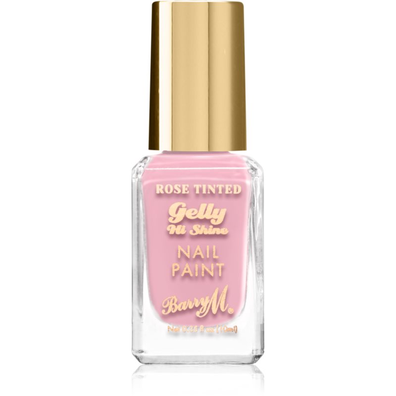 Barry M Gelly Hi Shine Rose Tinted lac de unghii culoare Blushed 10 ml