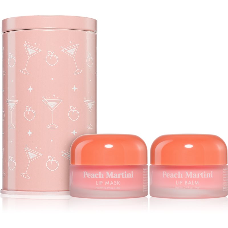 Barry M Lip Care Duo set cadou Peach Martini(de buze) cu parfum