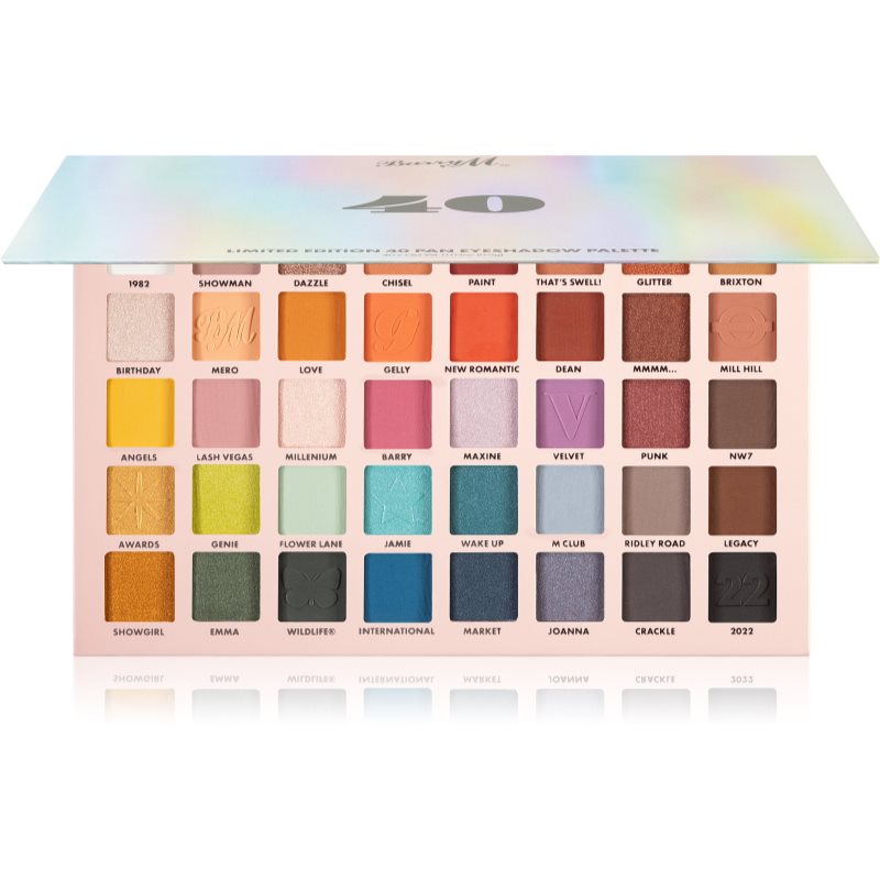 Barry M 40 Pan Palette paleta farduri de ochi 36 g