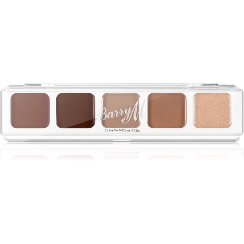 Barry M Mini Palette farduri cremoase culoare The Nudes 5,1 g