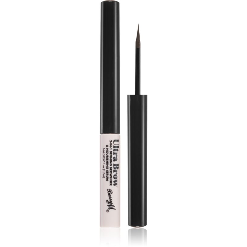 Barry M Ultra Brow 2-in-1 culoare pentru sprancene Medium Brown 1,7 ml Barry M Ultra Brow 2-in-1 culoare pentru sprancene Medium Brown 1,7 ml