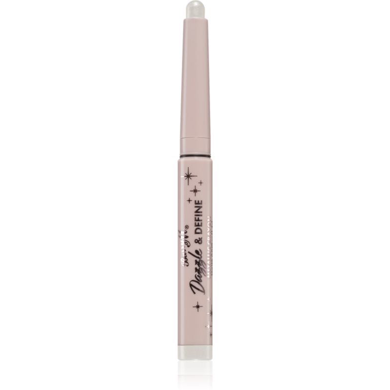 Barry M Dazzle & Define Metallic Crayon creion pentru ochi culoare White 1,4 g