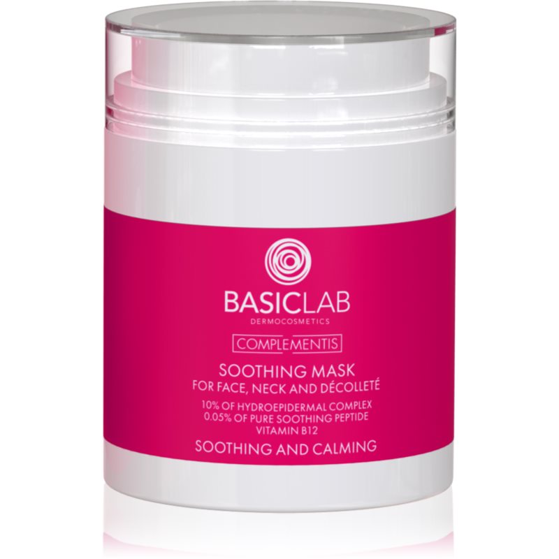 BasicLab Dermocosmetics Complementis masca calmanta pentru piele iritata si inrosita 50 ml
