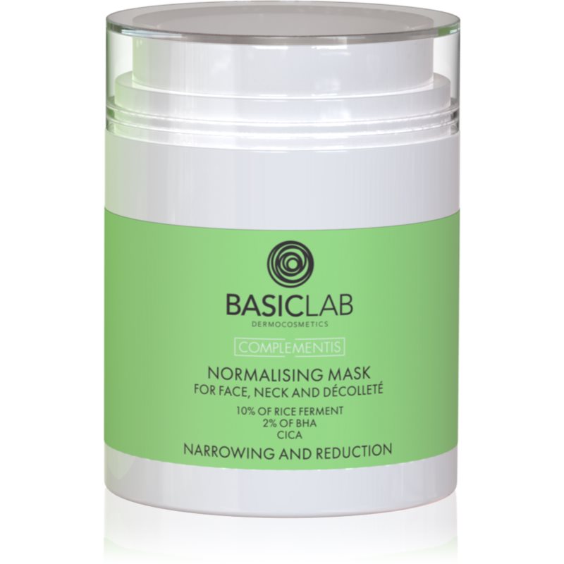 BasicLab Dermocosmetics Complementis masca de normalizare pentru ten gras și mixt 50 ml