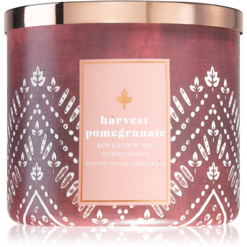 Bath & Body Works Harvest Pomegranate lumânare parfumată  cu uleiuri esentiale 411 g