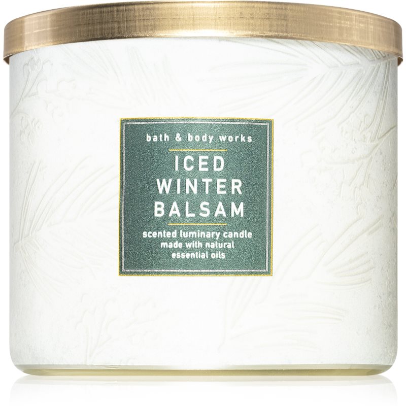 Bath & Body Works Iced Winter Balsam lumânare parfumată 411 g