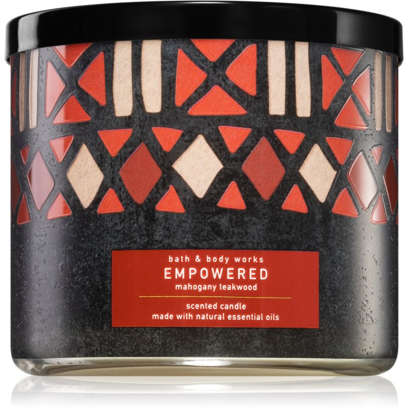 Bath & Body Works Mahogany Teakwood lumânare parfumată cu uleiuri esentiale I. 411 g