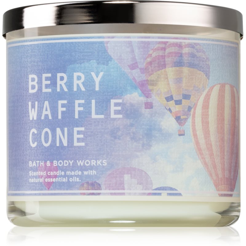 Bath & Body Works Berry Waffle Cone lumânare parfumată I. 411 g