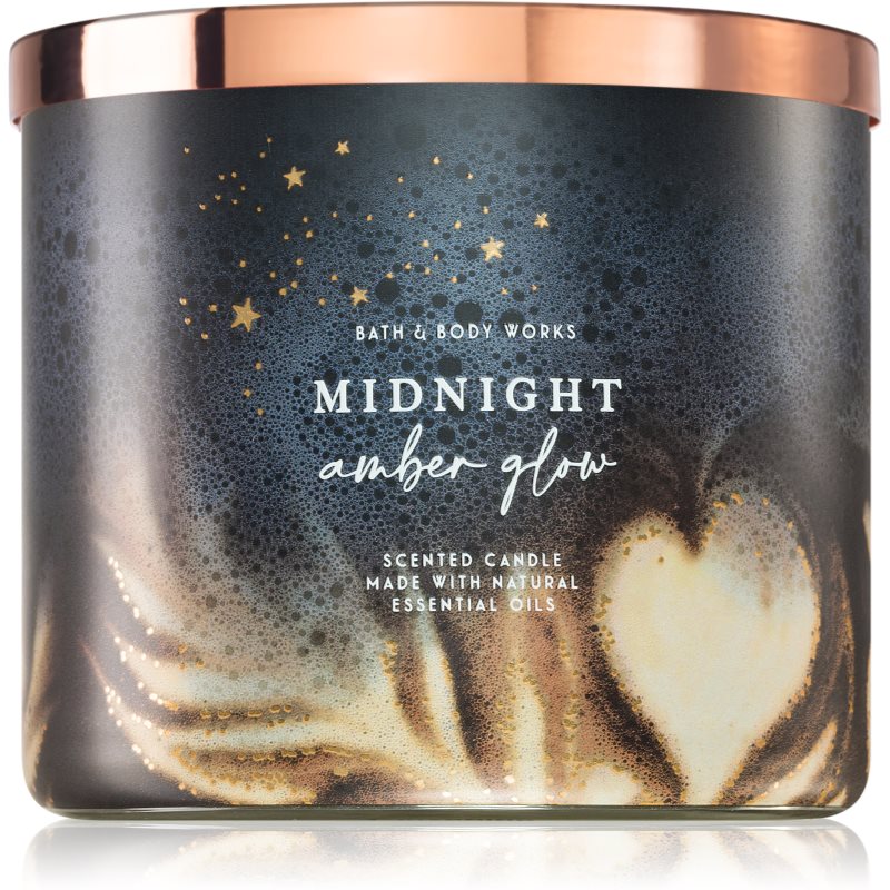 Bath & Body Works Midnight Amber Glow lumânare parfumată I. 411 g