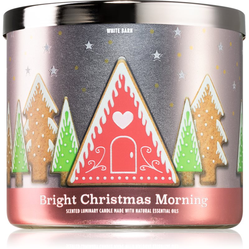 Bath & Body Works Bright Christmas Morning lumânare parfumată II. 411 g