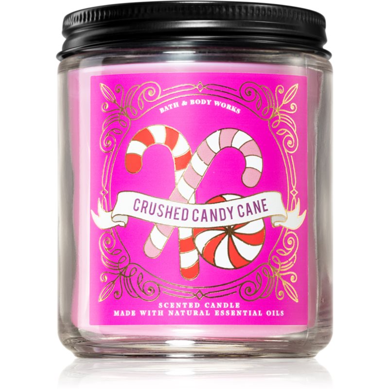 Bath & Body Works Crushed Candy Cane lumânare parfumată I. 198 g