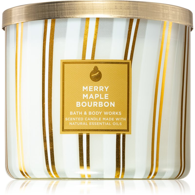 Bath & Body Works Merry Maple Bourbon lumânare parfumată 411 g