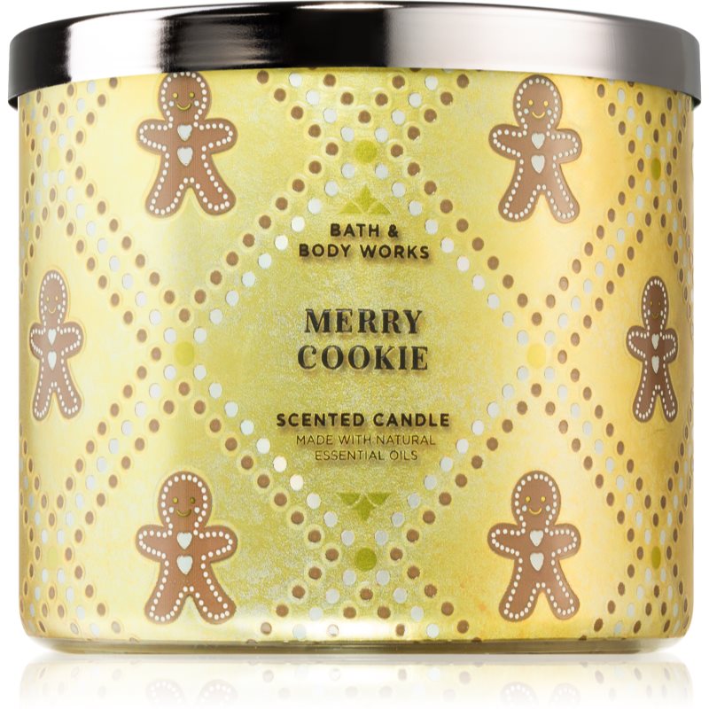 Bath & Body Works Merry Cookie lumânare parfumată 411 g