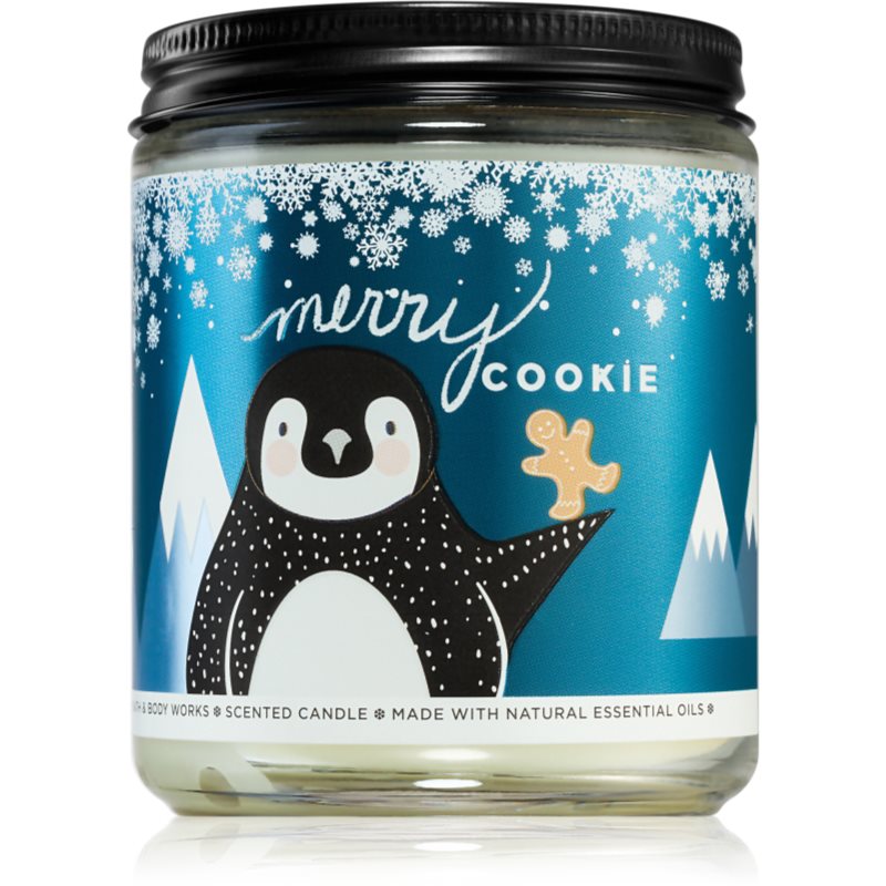 Bath & Body Works Merry Cookie lumânare parfumată 198 g