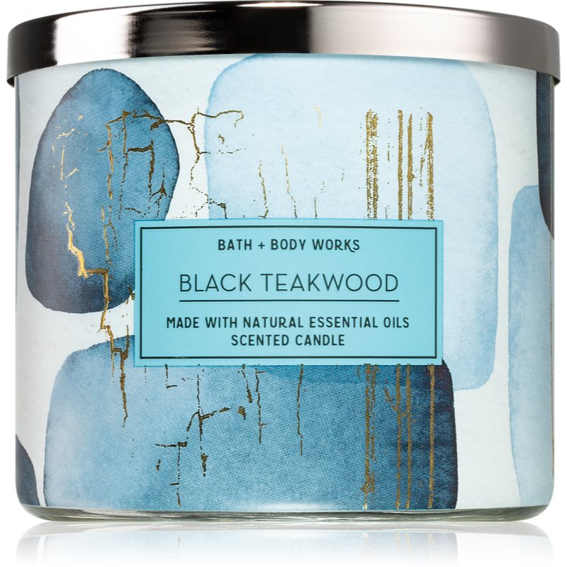 Bath & Body Works Black Teakwood lumânare parfumată I. 411 g