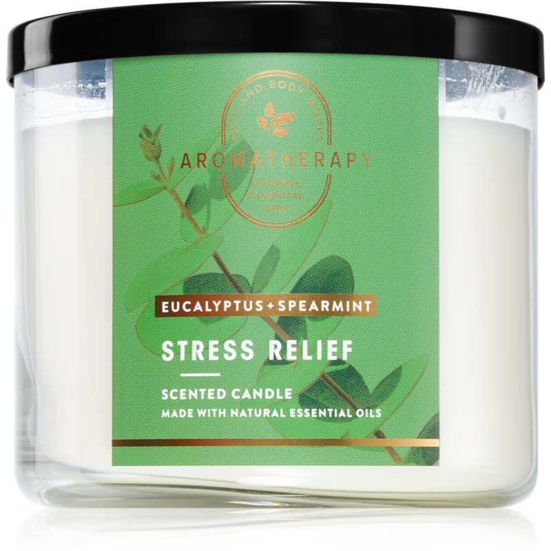 Bath & Body Works Stress Relief Eucalyptus & Spearmint lumânare parfumată Stress Relief 411 g