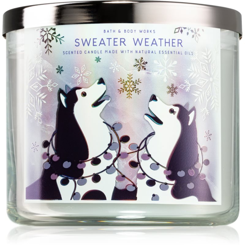 Bath & Body Works Sweater Weather lumânare parfumată V. 411 g