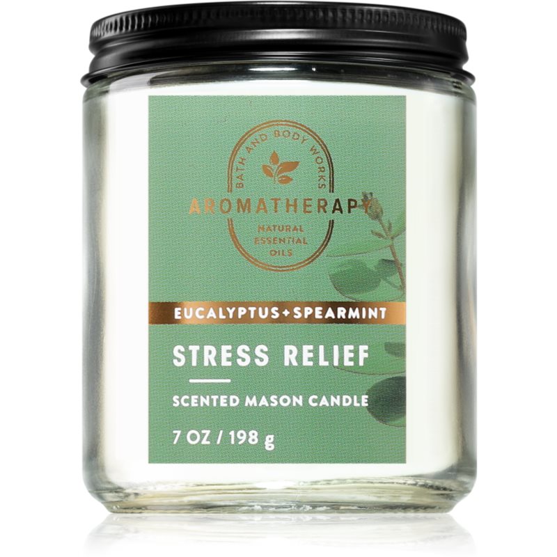 Bath & Body Works Stress Relief Eucalyptus & Spearmint lumânare parfumată 198 g