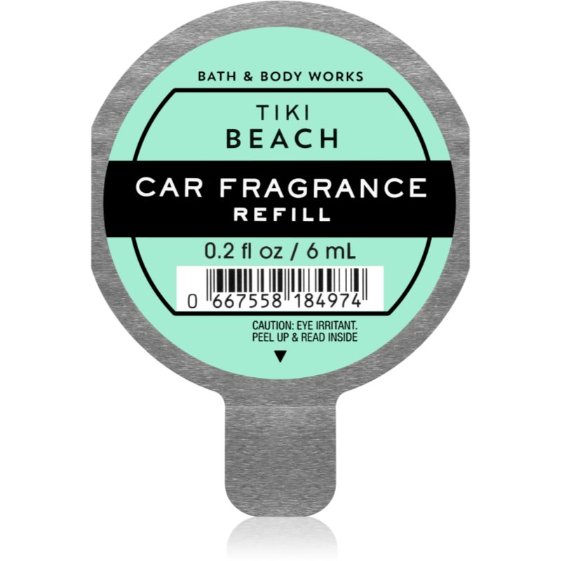 Bath & Body Works Tiki Beach parfum pentru masina rezervă 6 ml