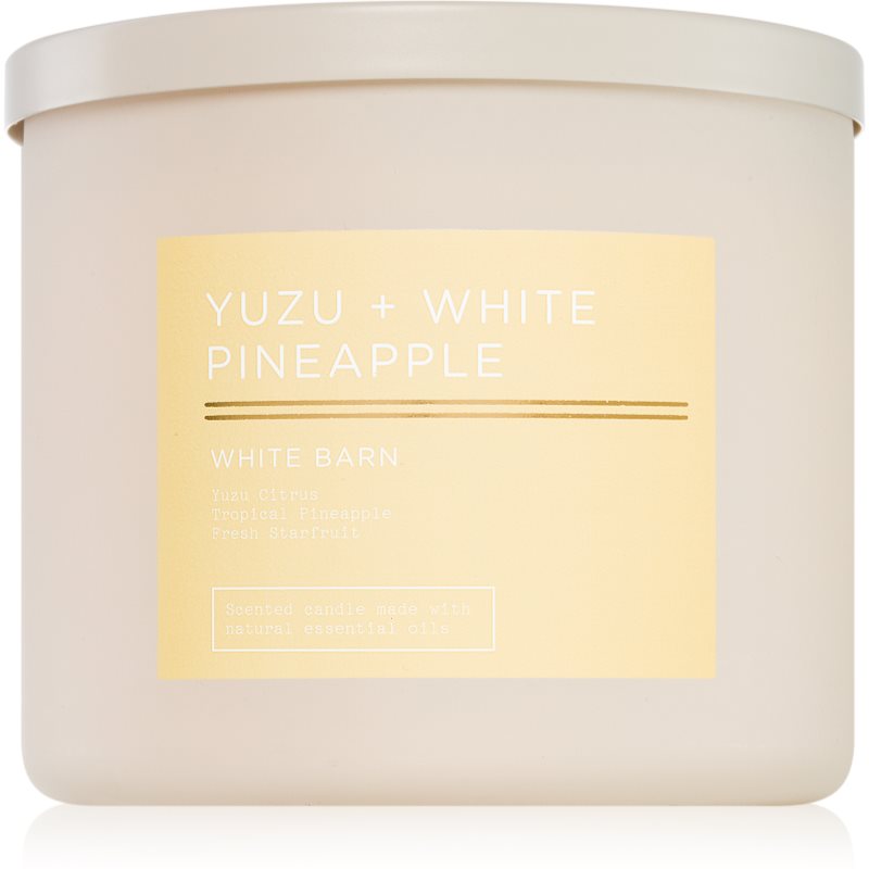 Bath & Body Works Yuzu + White Pineapple lumânare parfumată 411 g