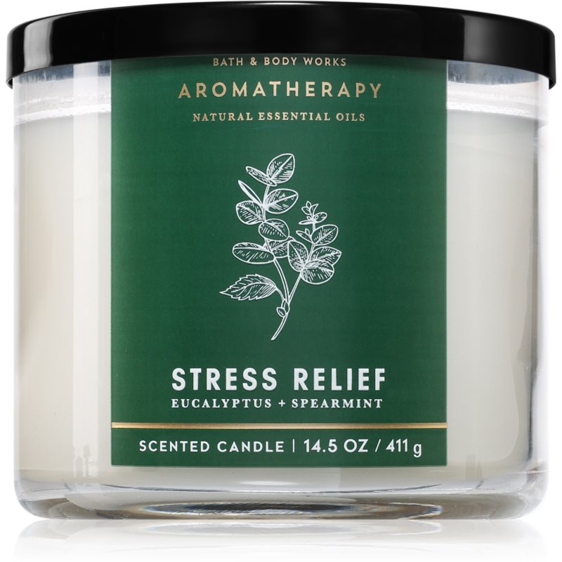 Bath & Body Works Stress Relief Eucalyptus & Spearmint lumânare parfumată 411 g