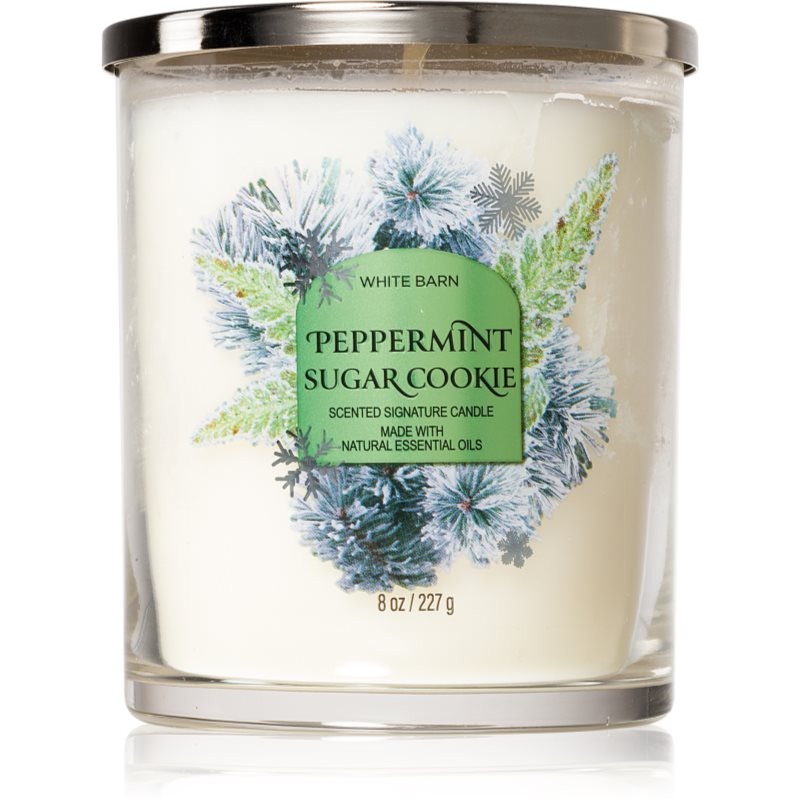 Bath & Body Works Peppermint Sugar Cookie lumânare parfumată 227 g