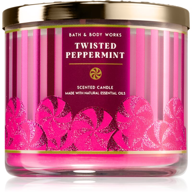 Bath & Body Works Twisted Peppermint lumânare parfumată 411 g